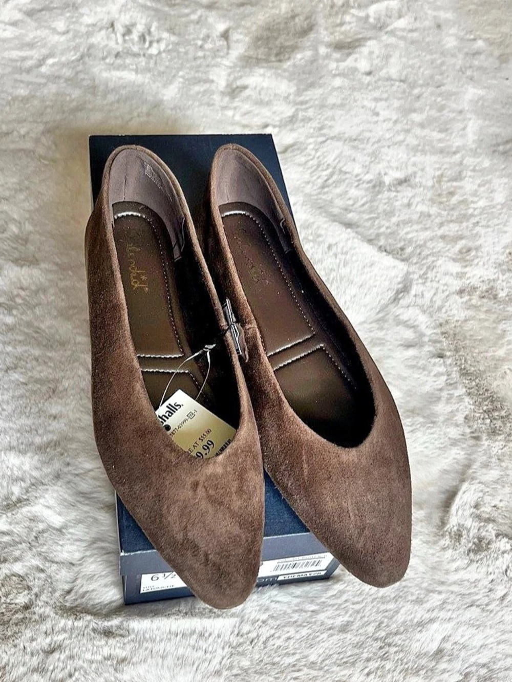 Splendid LaTouche Suede Pointed-Toe Flats Brown US 6.5 NWT - Picture 3 of 6